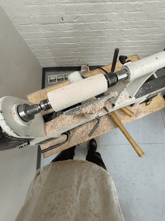 wip on the lathe